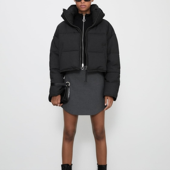 Zara Pinstripe Mini Skirt NWT - Picture 3 of 6